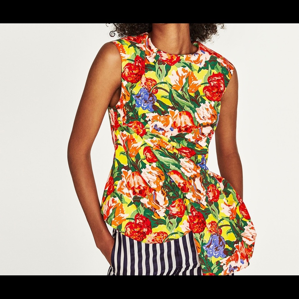 Zara floral top!